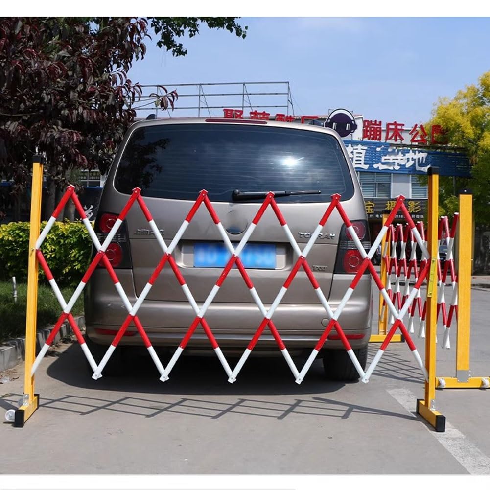 Barrière métallique extensible pour bloquer l'accès des garages et écoles