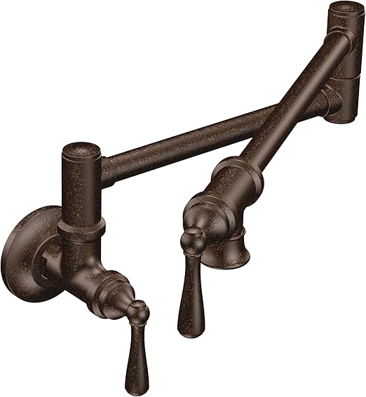 Moen Traditional Oil Rubbed Bronze Wall Mount Swing Arm Folding Pot