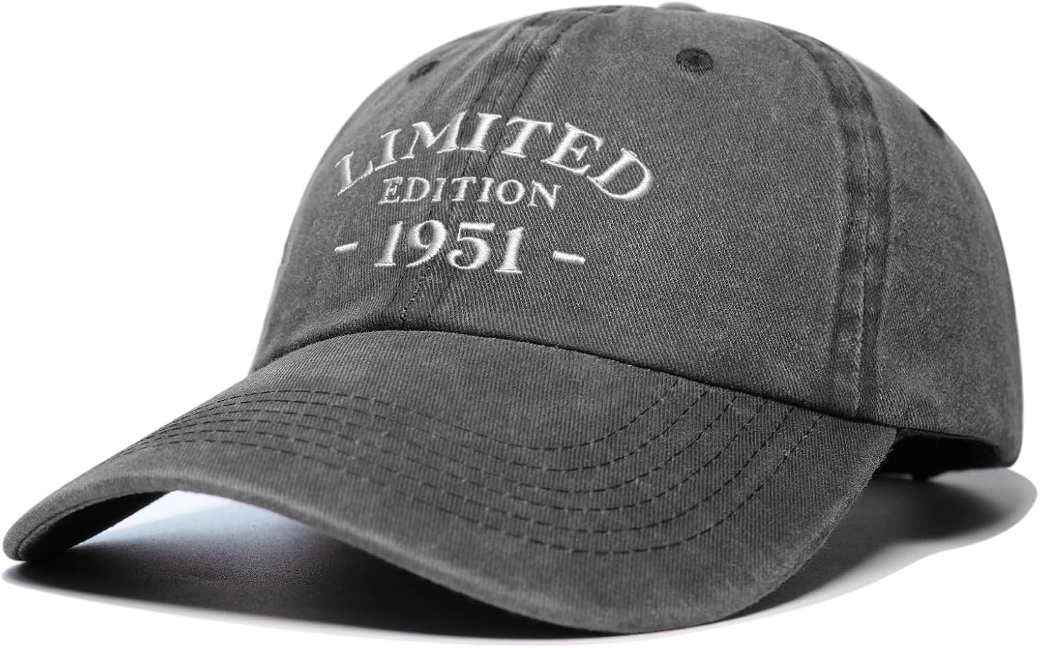 75th Birthday Gifts for Men Women, 75 Year Old Gifts Ideas, Washed Cotton Embroidered Baseball Cap Adjustable