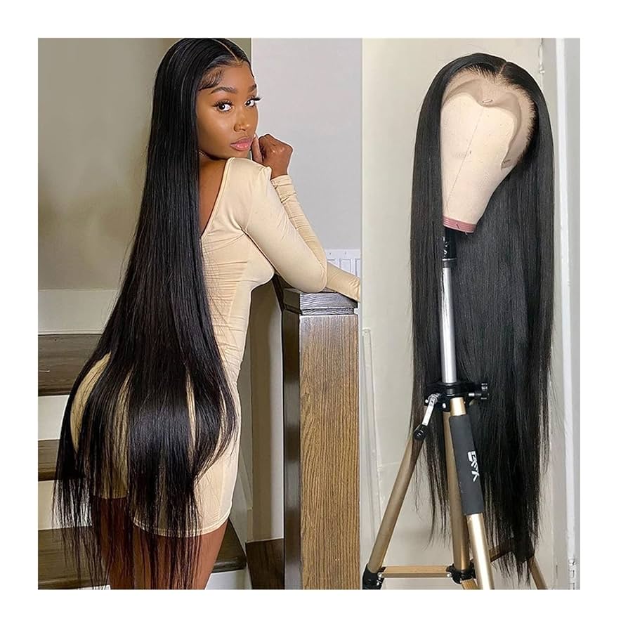 Amazon.co.jp: ヘアピース 30 40インチロングストレートレース