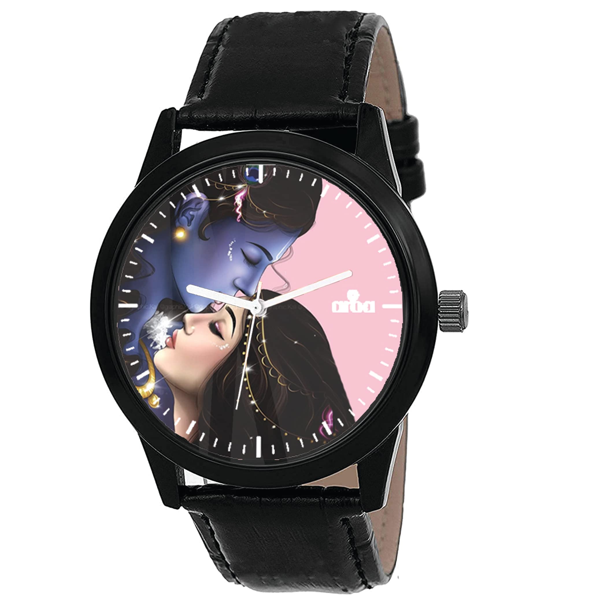AROA Watch New Watch for Radhe Krishna Kissing Model : 638 Black Metal Type Analog Black Strap Watch Pink Dial for Men Stylish Watch for Boys (B0C6QB7D3H) Amazon Price History, Amazon Price Tracker