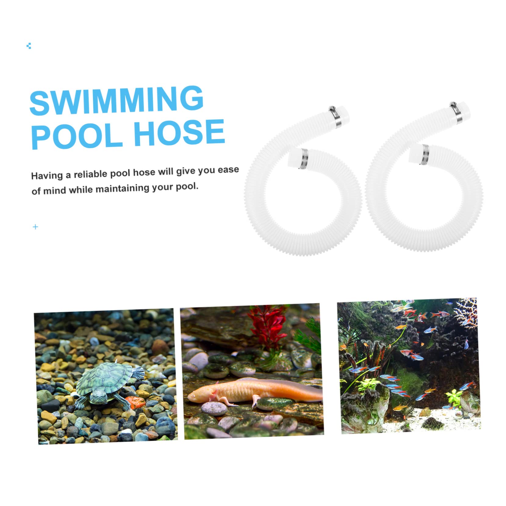 Schwimmbadpumpenschlauch Ersatz für Filterpumpe, Flexibel, Weiß