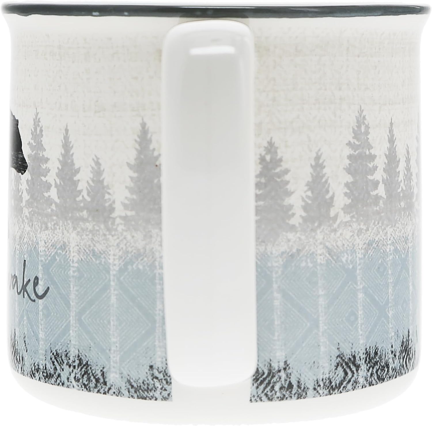 Pavilion Gift Company - Bearly Awake - 17 Oz Coffee Mug Tea Cup Woodland Hiking Camping Bear Cabin Woods Lodge Gift Outdoorsy Present
