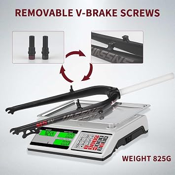 26/27.5 Mountain Bike Rigid Fork 1-1/8 Threadless Straight Tube Disc/V Brake Bike Forks Ultralight Aluminum Alloy Bike Hard Forks QR 9X100mm 825g