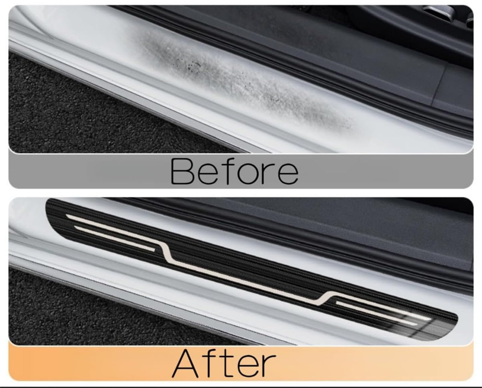 Edelstahl Einstiegsleisten Für Toyota Yaris III 2018-2025 - 4-tlg. Türschwellenschutz Set