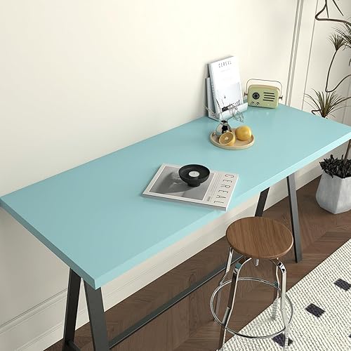 Miniatura 5 de Yenhome Papel tapiz azul sólido de 17.7 x 200 pulgadas, para despegar y pegar, apto para inquilinos, para dormitorio, baño, papel de pared