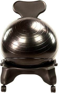 AEROMAT Ball Chair - Black - 22"x22"x31"