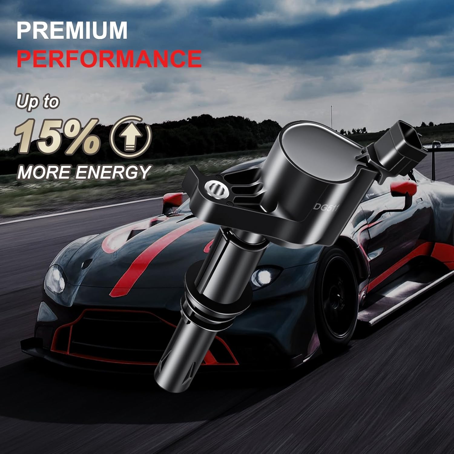 Ignition Coils Pack DG511 Fits for Ford F-150 F-250 F350 Super Duty Expedition Explorer E-150 E-250 E-350 Mustang V6 V8 V10 2004-2013, Fits for Lincoln Navigator Town Car, Set of 8