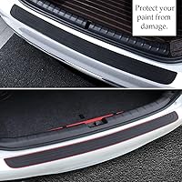 Vista 7 de Protector de Parachoques Trasero de Automóvil, Accesorio Universal de Goma Resistente a Rayones con Protectores de Entrada de Puerta del Maletero