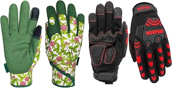 Work Gloves,High Dexterity Mechanic Safety Rigger Impact Glove for Men,Anti-vibration,Anti-abrasion,Large