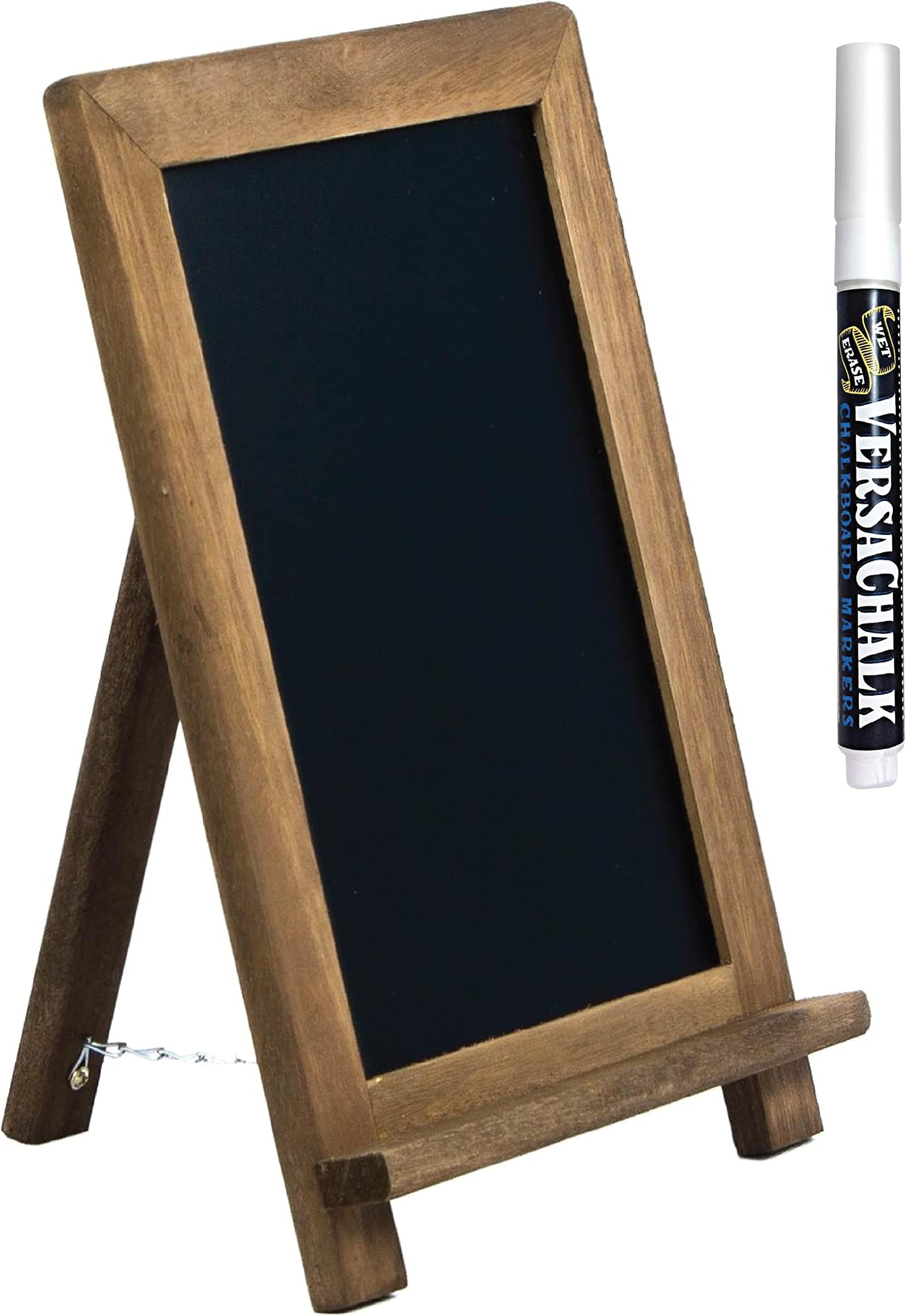 Tabletop Chalk Boards with Frame by VersaChalk (13x9, Porcelain, Magnetic) A Frame Chalk Board Sign for Business, Bistro Bar, Sandwich Menu, Sidewalk, Parties, Classroom, Wedding