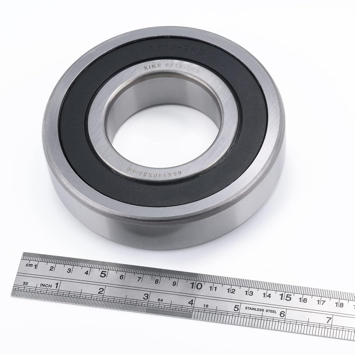 XiKe 1pcs 6313-2RS Deep Groove Ball Bearings with Rubber Seals on Both Sides,ID65 x OD140 x Width 33mm,Used for Low-Power Electric Motors,Automobile and Tractor Gearboxes,General Machines,Tools, Etc