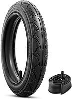 Vista 2 de Neumáticos delanteros de 12.5×1.75x2.25 y tubos interiores, tubos de neumático de 12 1/2x1.75x2 1/4. Se ajustan a modelos de cochecito de 3 ruedas