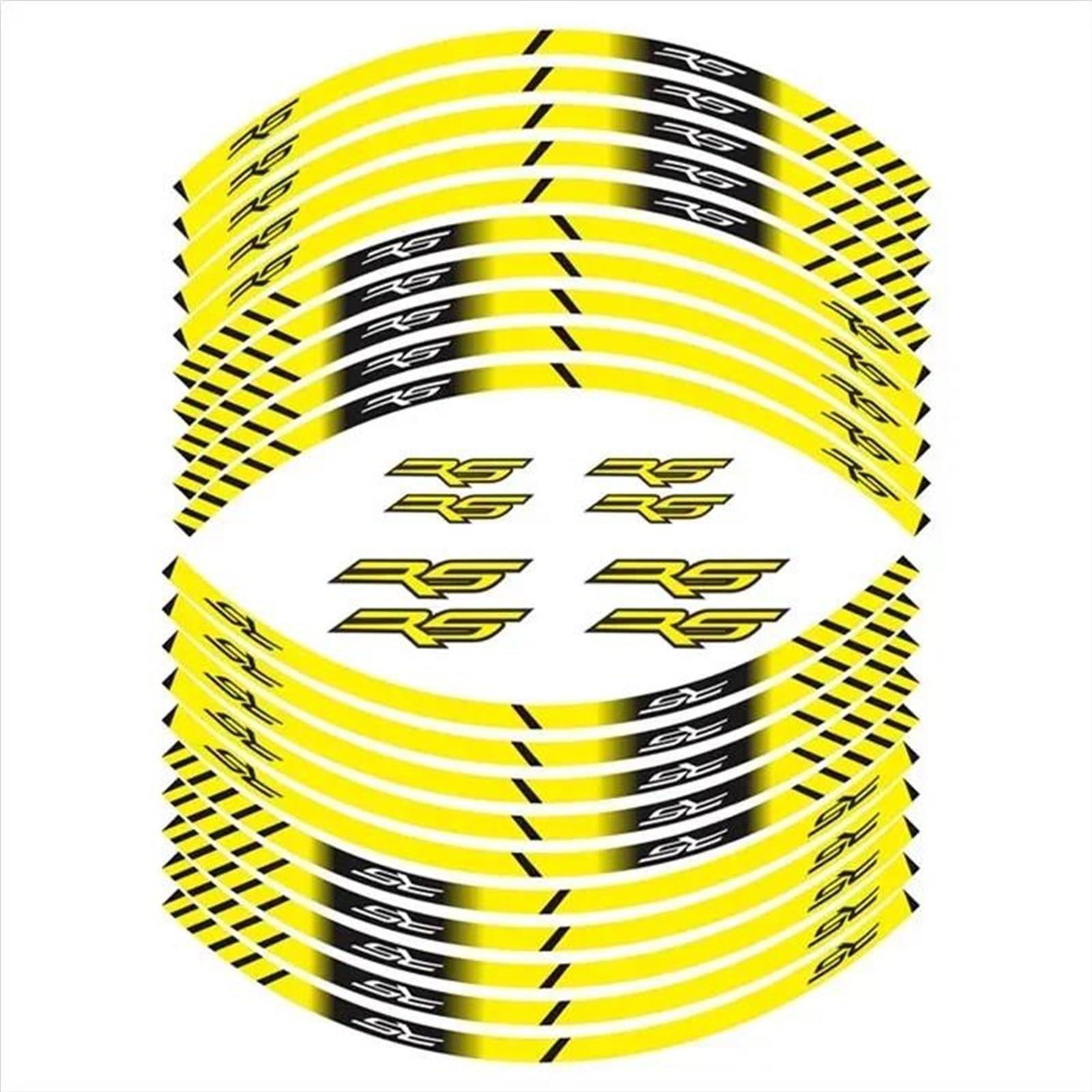 Piwine Style 5 Stickers Motorcycle Accessories Wheel Stickers Reflective Decals Rims For Aprilia Rs Rs125(Style 5)