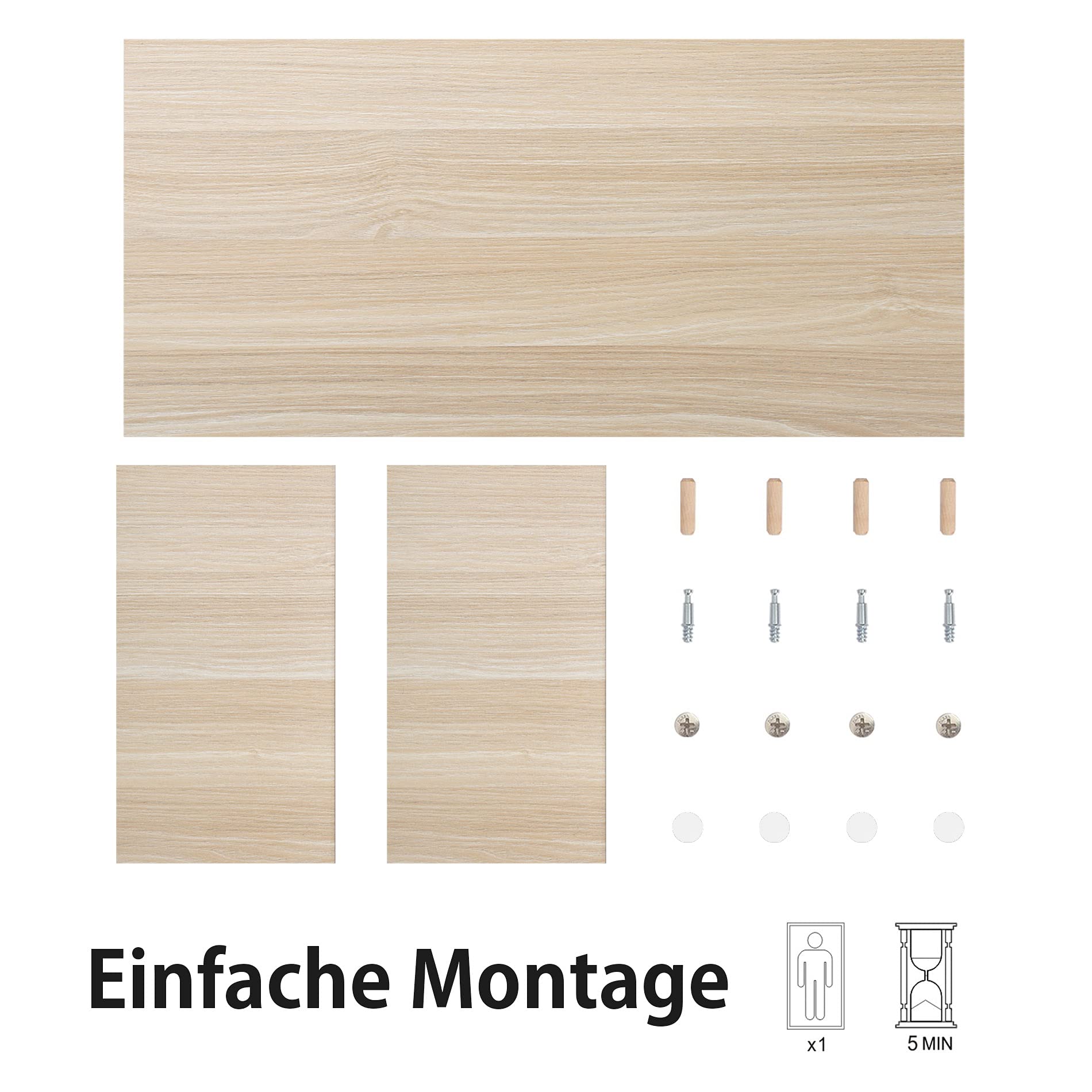 FITUEYES Supporto Monitor Supporto per Monitor in Legno 42,5x23,5x10cm (Giallo) FDT104201WO