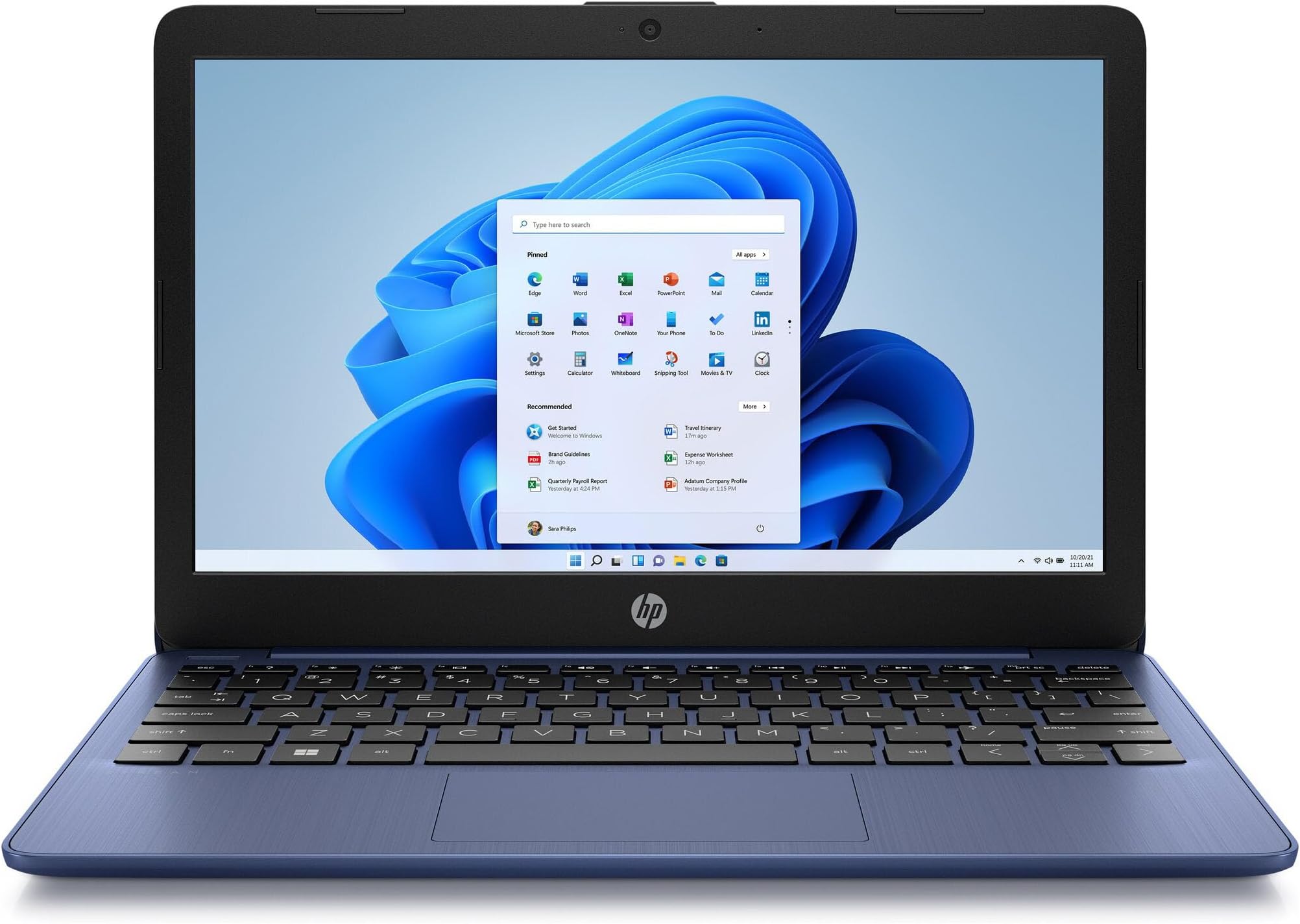 HP Stream 11-ak0519sa 11.6" Laptop Intel Celeron 4GB RAM 64GB eMMC Blue