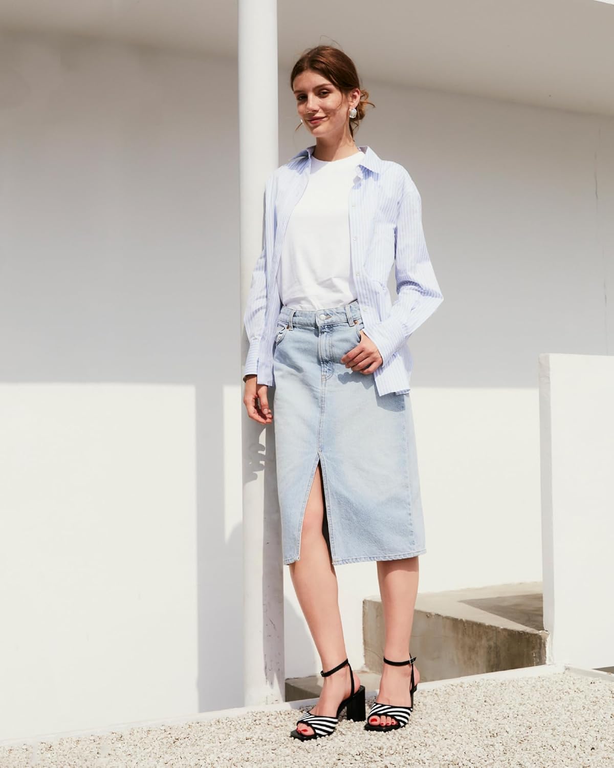 NEWBELLA Women's Chunky Block Heel Sandals - Square Open Toe Ankle Strap High Heels for Wedding, Prom, Party & Date Night (Dark, Adult, Women, 7, Numeric, US Footwear Size System, Medium) - Image 2