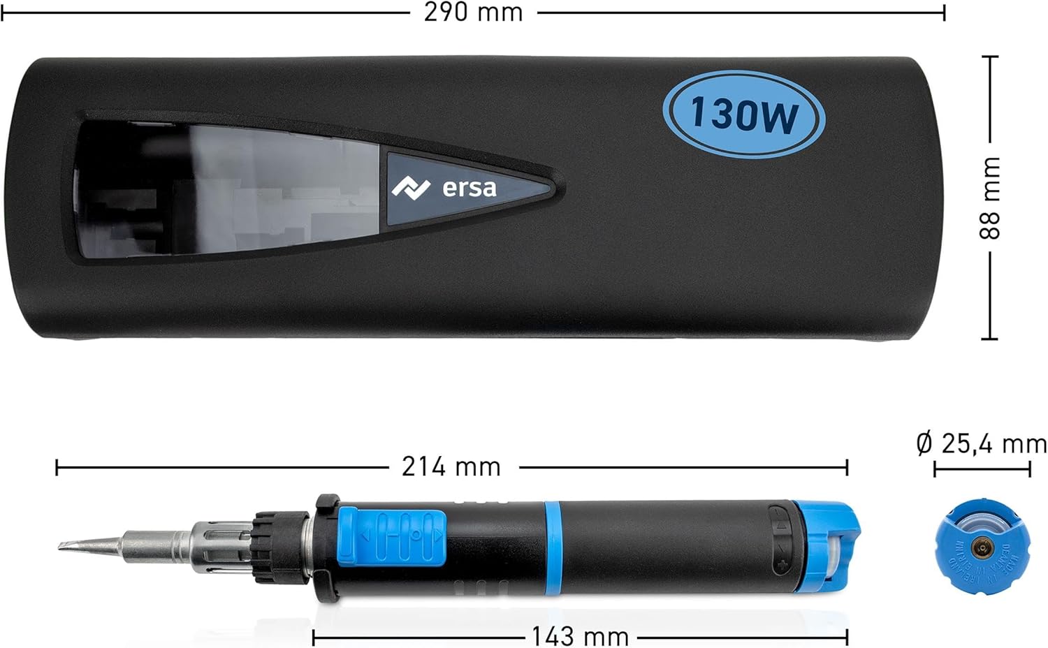 ERSA Gaslötset 0G13400041 Independent 130 Basic Set 130W