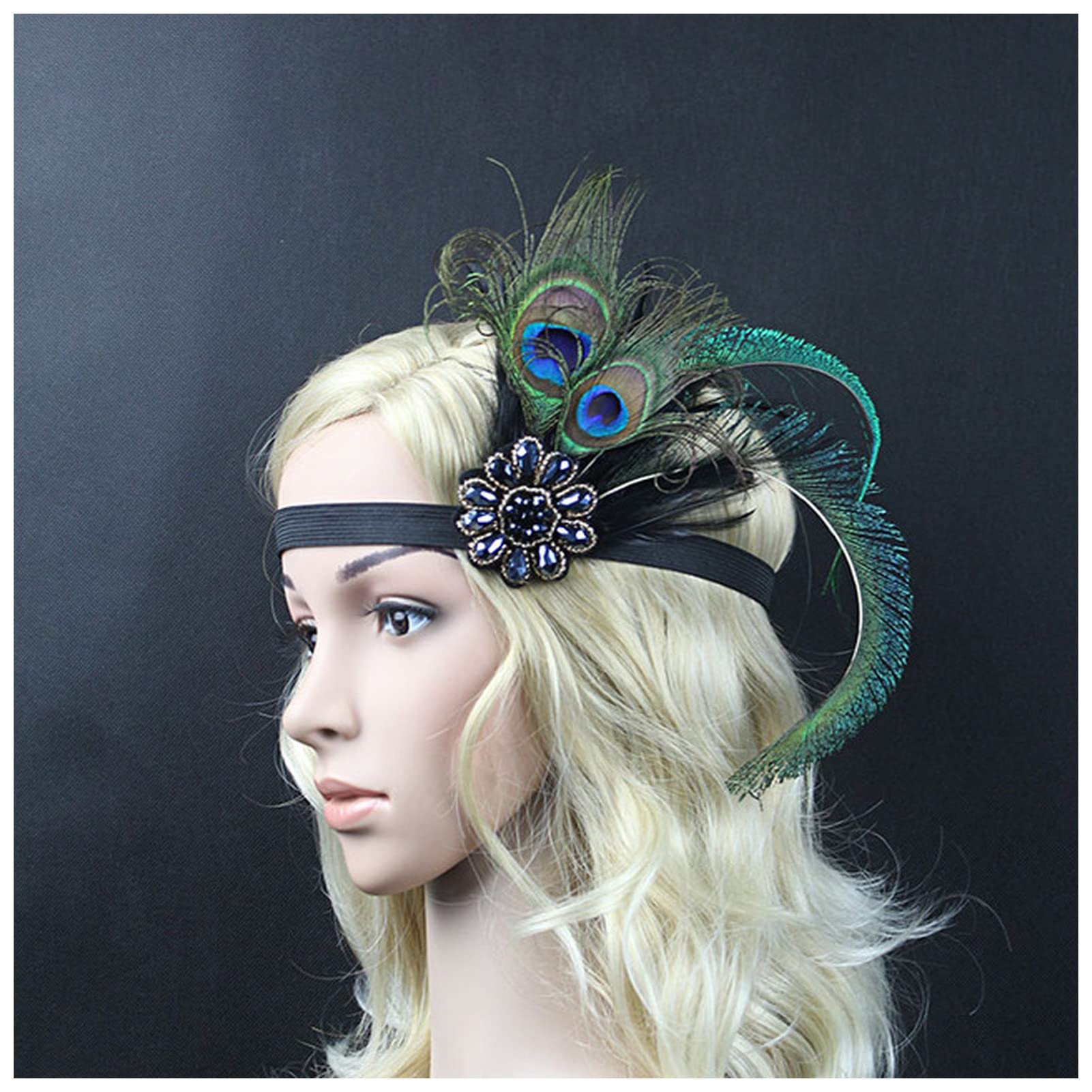 ブラックラインストーンヘアバンドセット ブラックラインストーンヘアバンドセット