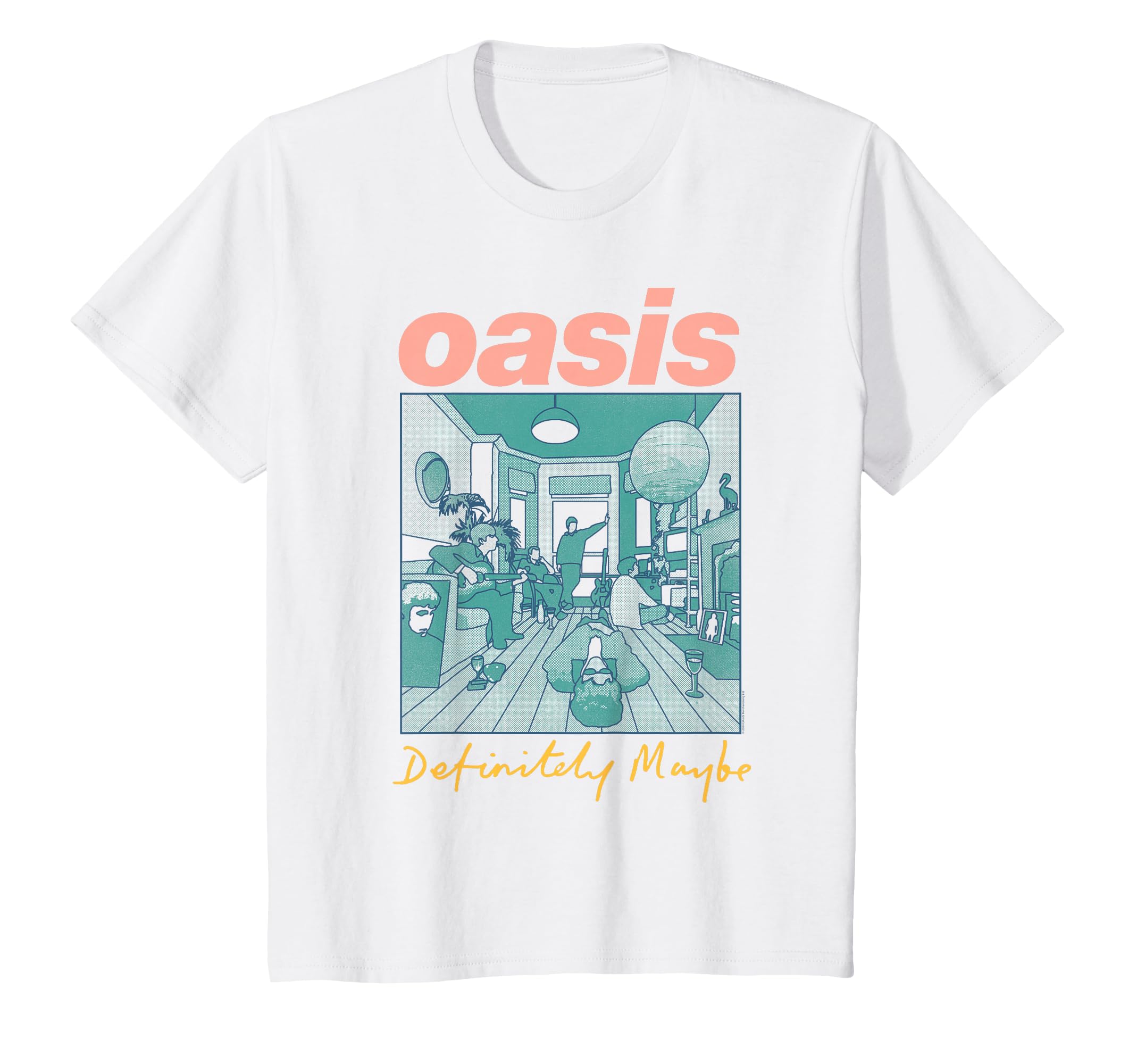 Amazon | Oasis – Definitely Maybe Pink Tシャツ | Tシャツ