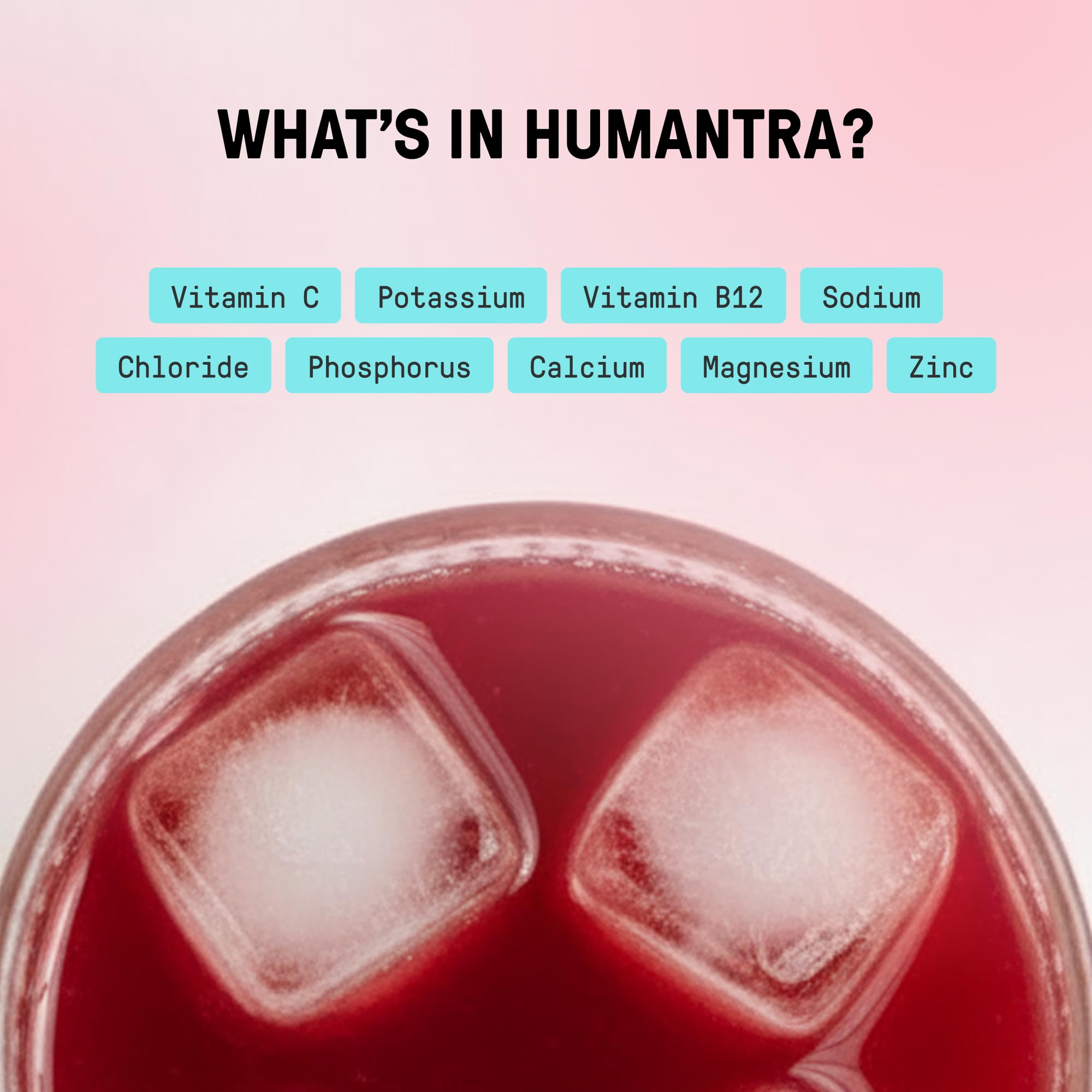 Humantra Electrolytes Powder - Black Cherry Flavor, 20ct - Powdered Hydration Sachets - Plant-Based Electrolyte Powder with 6 Electrolytes - Vegan, Sugar Free, Gluten Free — view 5