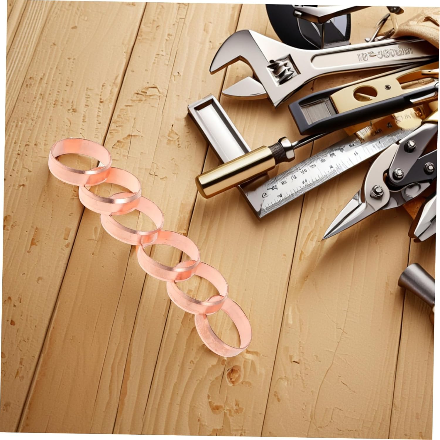 10 Pcs Copper Fuel Pump Bracket Mounting Clamp for Automotive Hose and Tube Sealing Metal Design for Secure Fastening and Quick Replacement