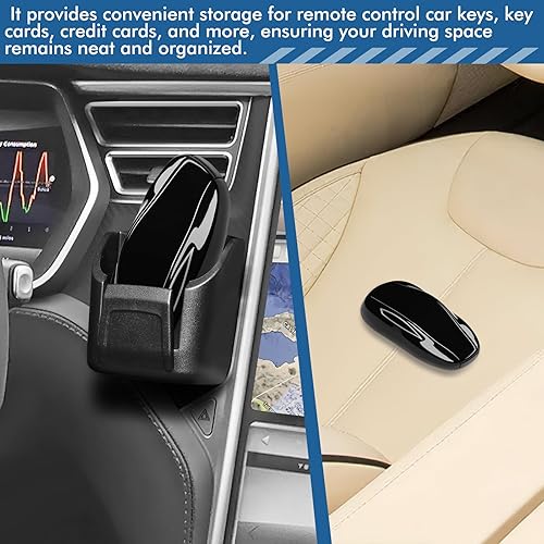 Miniatura 3 de Faguan Organizador de llaves en el automóvil y soporte para tarjetas, montado en el tablero para una visibilidad clara y fácil acceso, reduciendo el