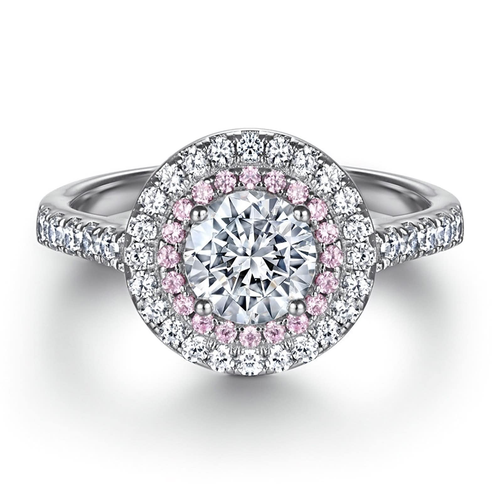 Anelli da donna in argento, regalo economico, set di due anelli in argento Sterling, per San Valentino