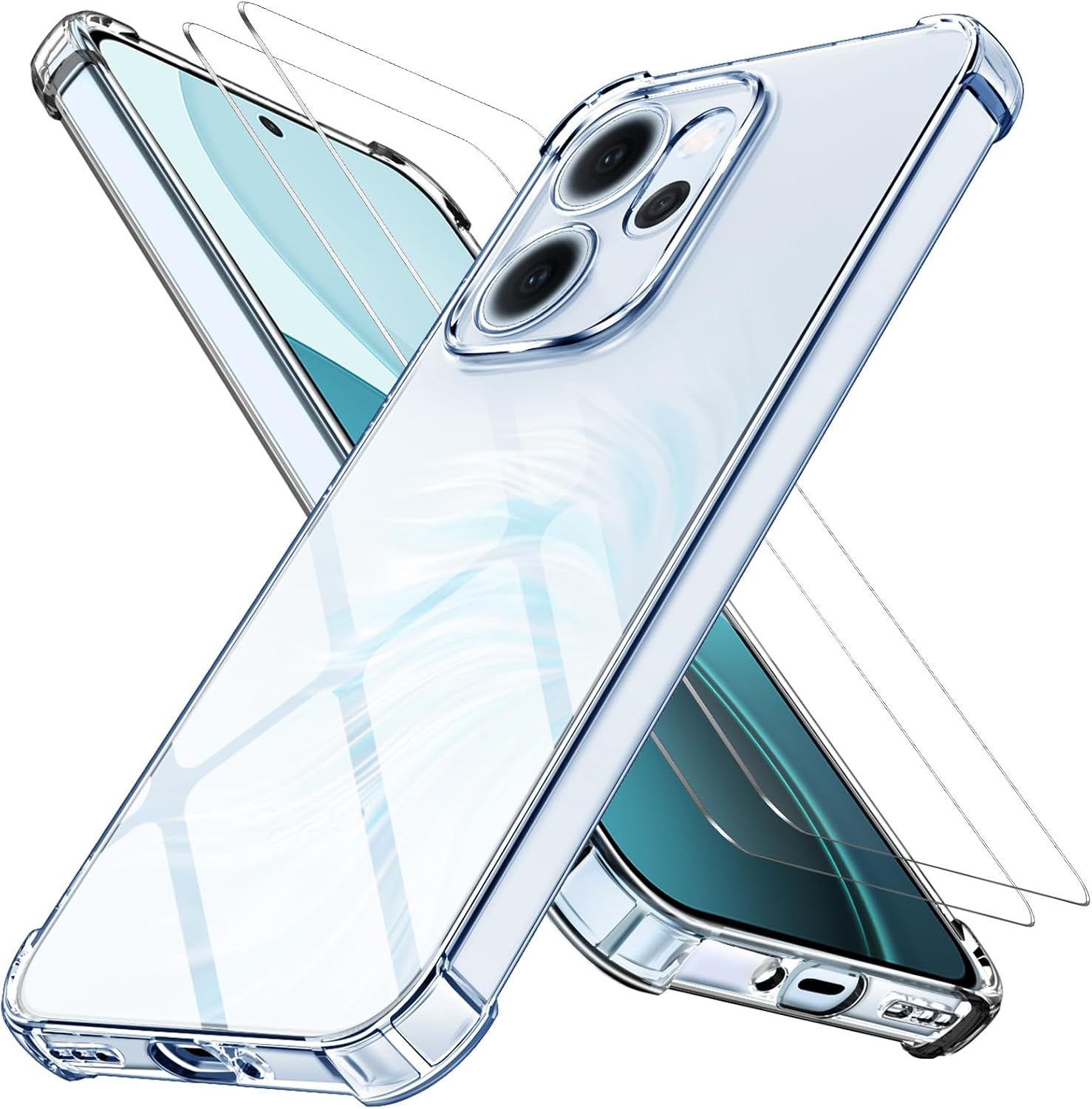 Cover A Libro Per OPPO Reno 14 F / Reno 14 FS 5G + Pellicola Vetro Inclusa
