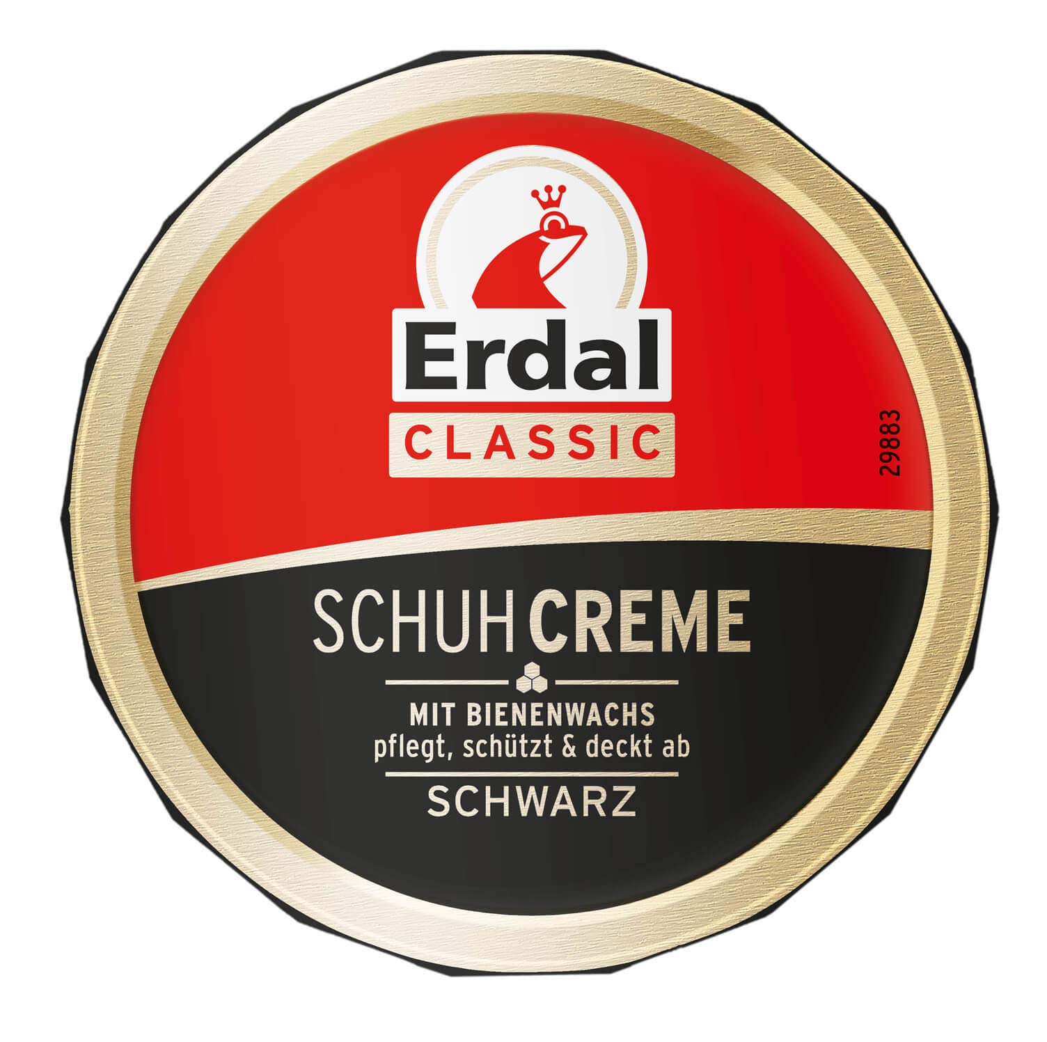 ErdalErdal 75 ml Erdal Dose Classic Shoe Cream with Beeswax Black with Nourishing Oils, Nourishes, Protects and Refreshes the Colour, Pack of 1 x 75 ml, Black