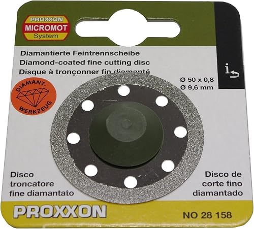 28158 Diamond-Coated Fine Cutting Disc Diameter 50 x 0.8 x 9.6 mm for Longneck Angle Grinders LHW and LHW/A