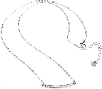 Amazon | 【Univarc ブランド 】 シルバー スマイル ネックレス