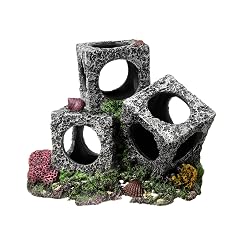Aquarium Hideaway Rock Cave for Aquatic Pets to Breed Play and Rest Decor Stone for Betta 3