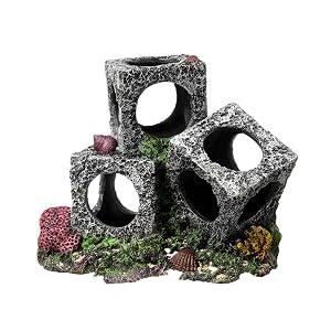 Aquarium Hideaway Rock Cave for Aquatic Pets to Breed Play and Rest Decor Stone for Betta 3