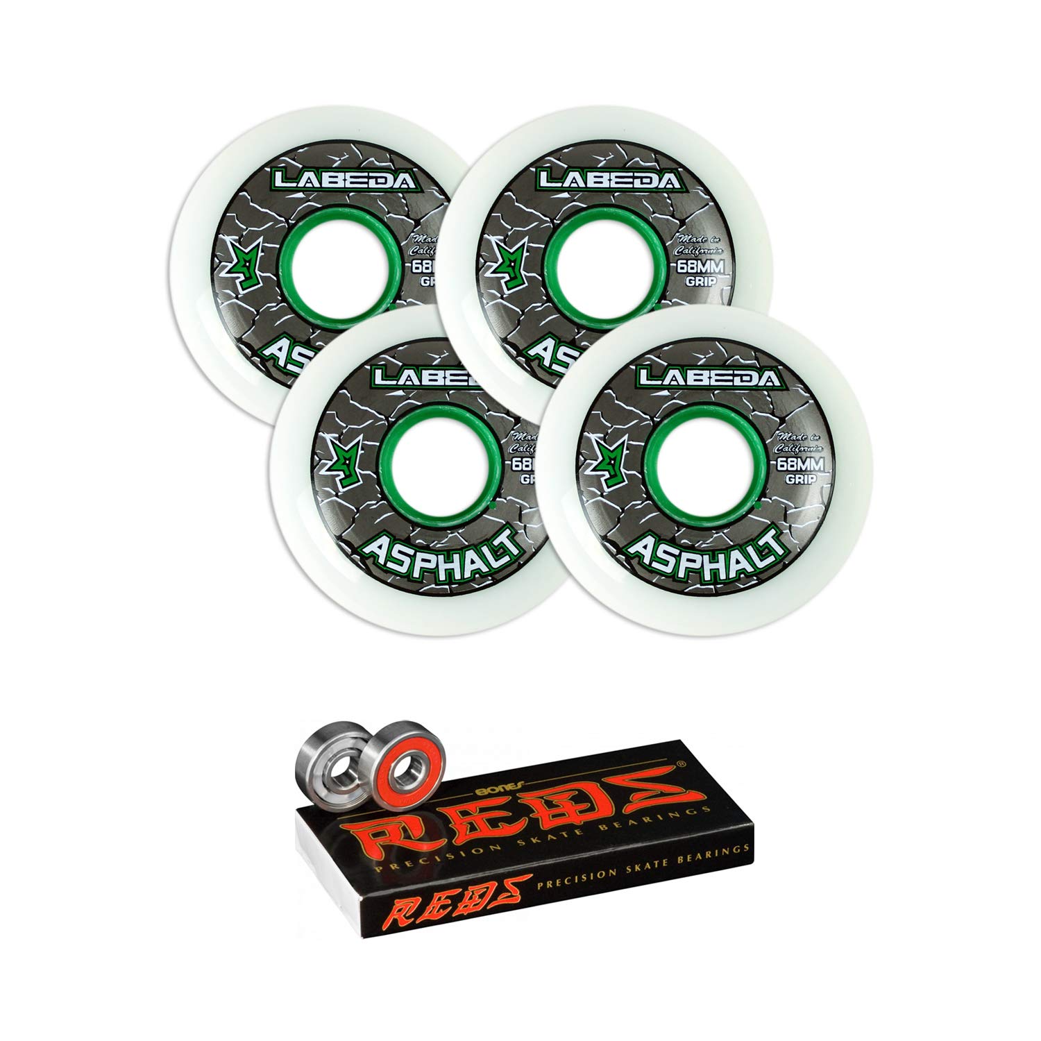 Ruote Da Hockey Labeda Gripper Asphalt 76mm 83A - Confezione Da 4, Per Ruote Da Hockey Labeda Gripper Asphalt 76mm 83A - Confezione Da 4, Per