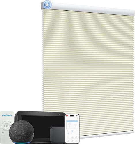 Vista 11 de MYshade Persianas Opacas Celulares Inalámbricas de 1.5 Pulgadas, Persianas Impermeables con Aislamiento Térmico y Reducción de Ruido, Tratamientos