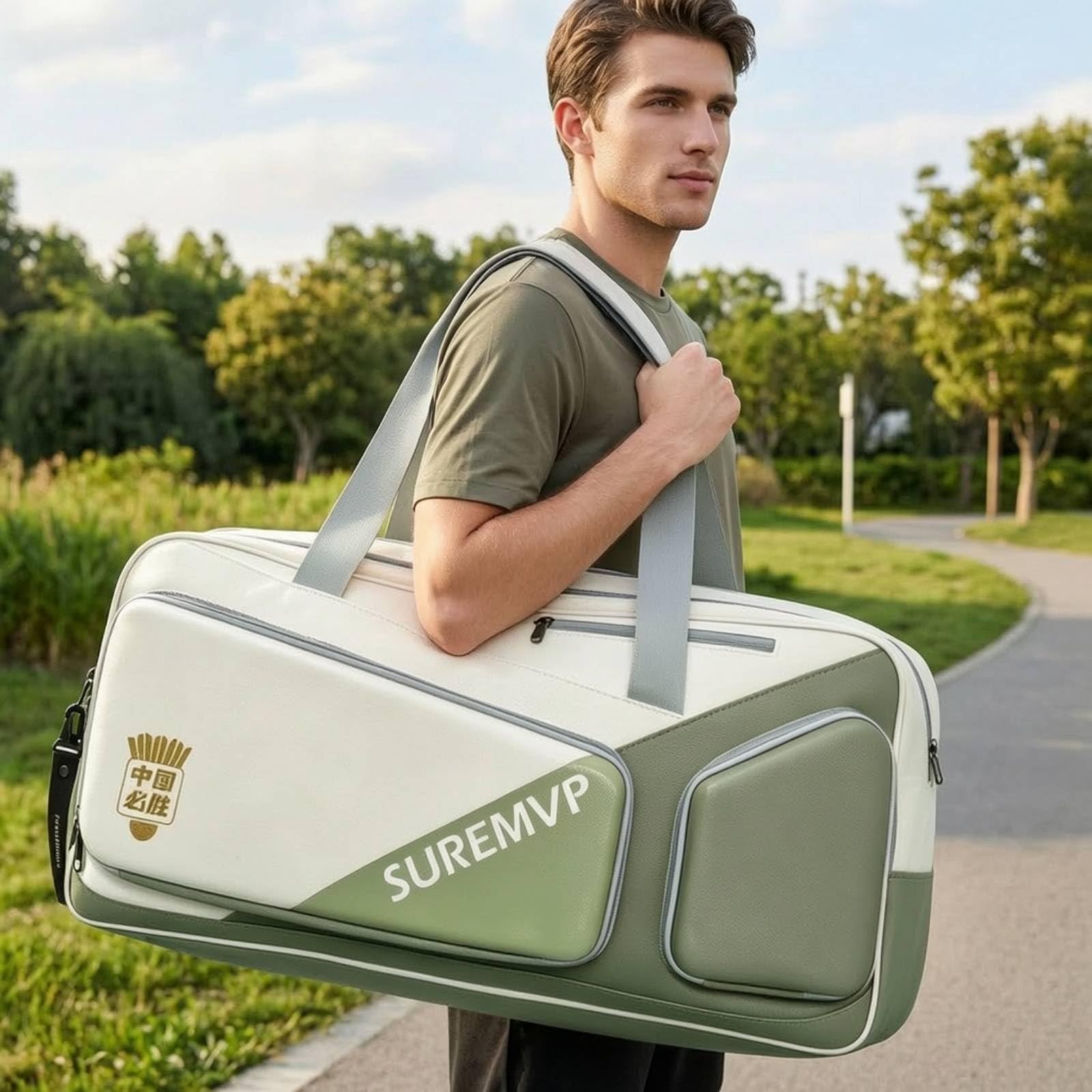 Borsa Porta Racchette da Tennis Capiente Borsa da Tennis Durevole Borsone Porta Racchette per Tennisti