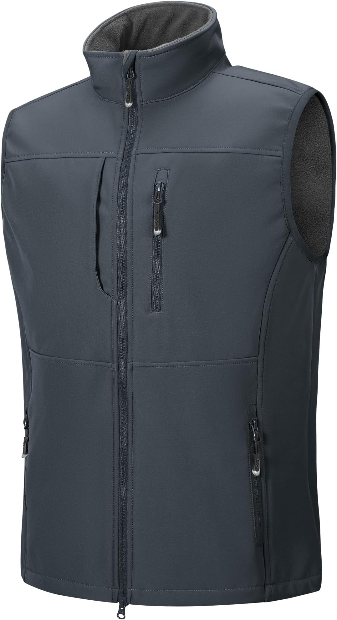 33,000ft Mens Softshell Gilet Activewear Vests Windproof Fleece Lined Outerwear Zipped Pockets Sleeveless Softshell Jacket for Leisure, Golf, Travelling