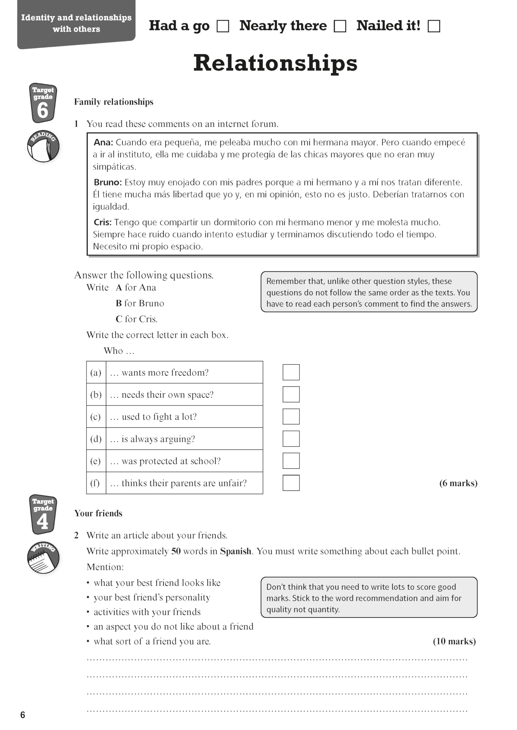 Pearson Revise AQA GCSE Spanish Revision Workbook - for 2026, 2027 exams
