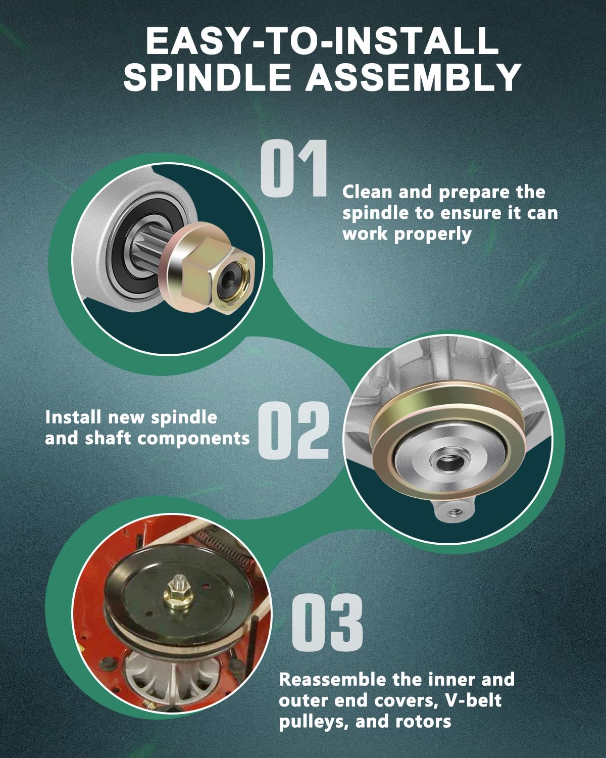 Amazon.com : ECCPP 3 pack Mower Spindles fit for FERRIS