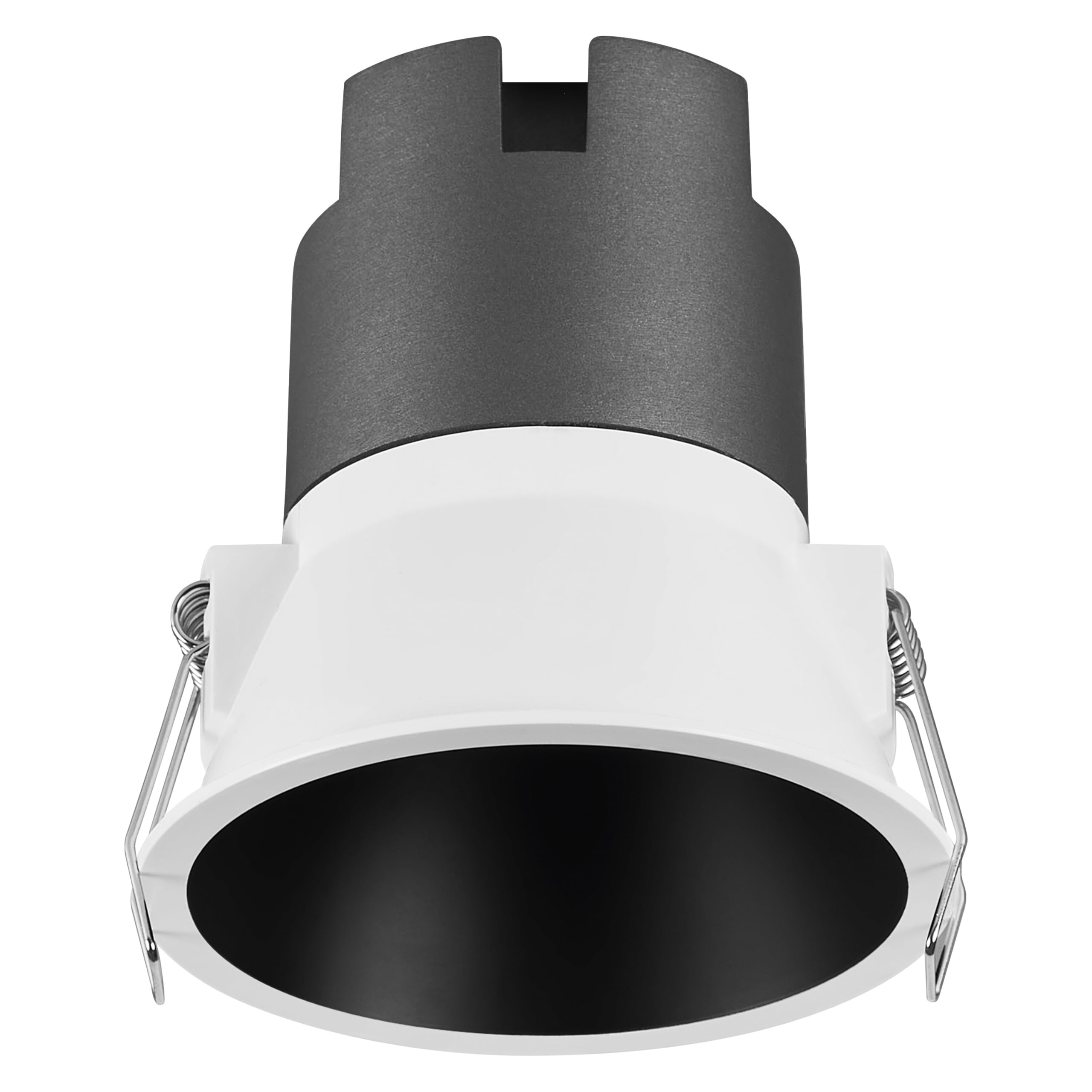 Osram White|Black Spot Twist Recessed Downlight, Black, 10W, 800Lm, 830 Wt, 93Mm Diameter, Warm White Light Color, Up To 90% Energy Savings Compared To Halogen Downlights, Easy Installation, 3000K.