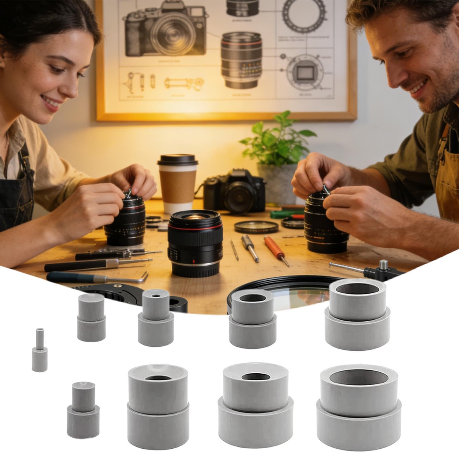 Objektiv-Gummiring | Universal- -Reparaturentferner – Ringkamera-Werkzeugentferner, für Zuhause, Werkstatt, Studio, Haus, Fotografie, Klassenzimmer, professionell
