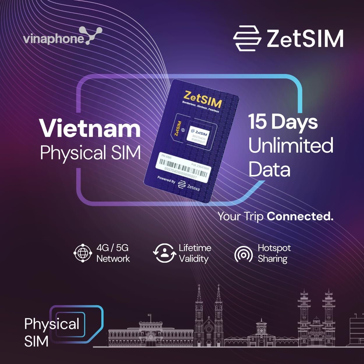 Vietnam Local SIM Card | Unlimited Data for 15 Days | 4G/5G High-Speed | Lifetime Use | Easy App Top-Up | Hotspot Sharing | No Roaming | No Contract Requried-image-28