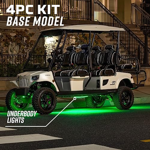 Miniatura 3 de LEDGlow Kit de iluminación de neón para carrito de golf eléctrico de 6 plazas con luces LED de millones de colores de 12 V-72 V, compatible con