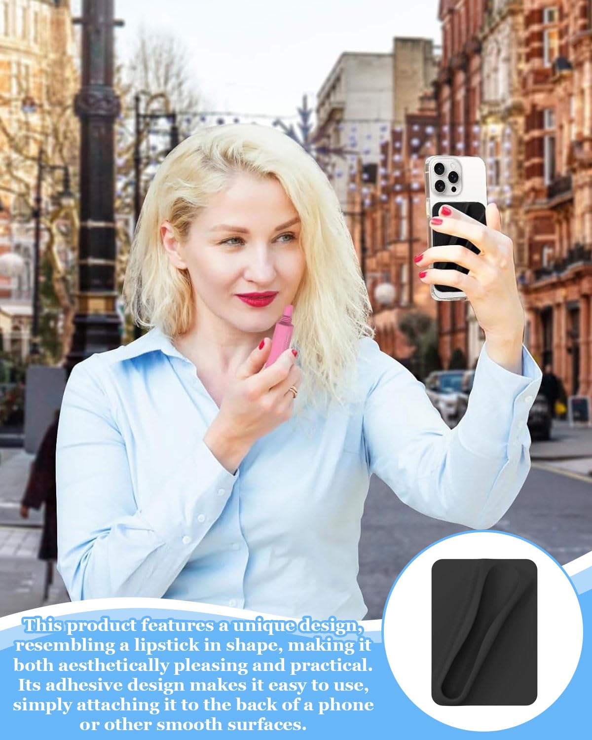 Supporto Magnetico Per Telefono A Forma Di Rossetto – Custodia In Silicone Per Lucidalabbra, Compatibile Con IPhone E Samsung