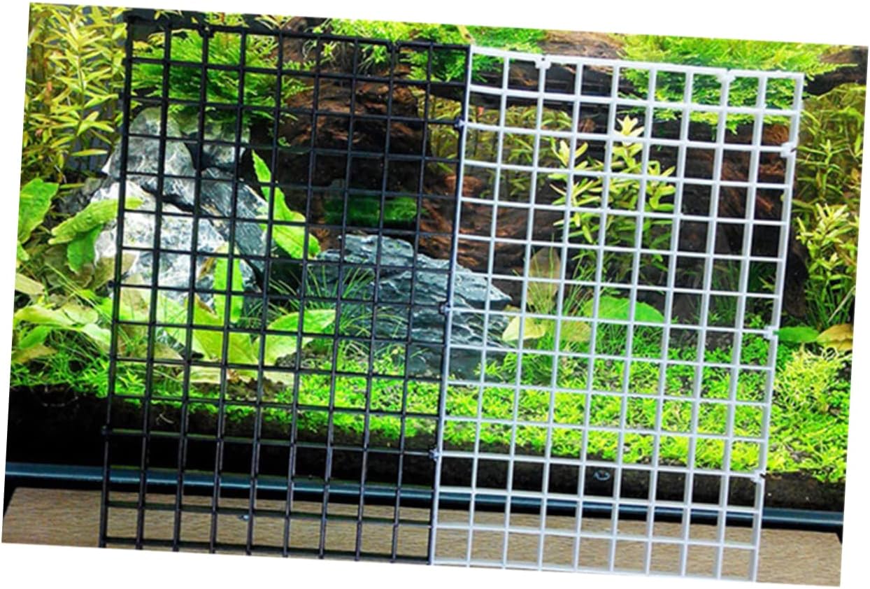 1set Aquarium Isolation Panel Lattice Plate Black Divider for Fish Tank Cups Easy to Install and Remove for Breeding and Separation