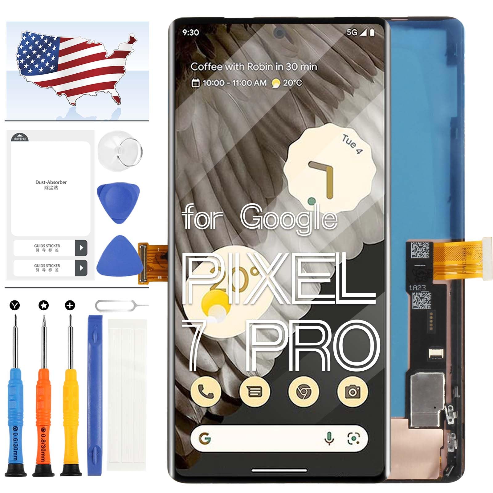 Amazon.com: OLED LCD for Google Pixel 7 Pro Screen Replacement for