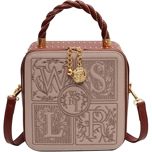 Leather Purses and Handbags for Women Designer Top Handle Satchel Crossbody Shoulder Bags with Embroidery