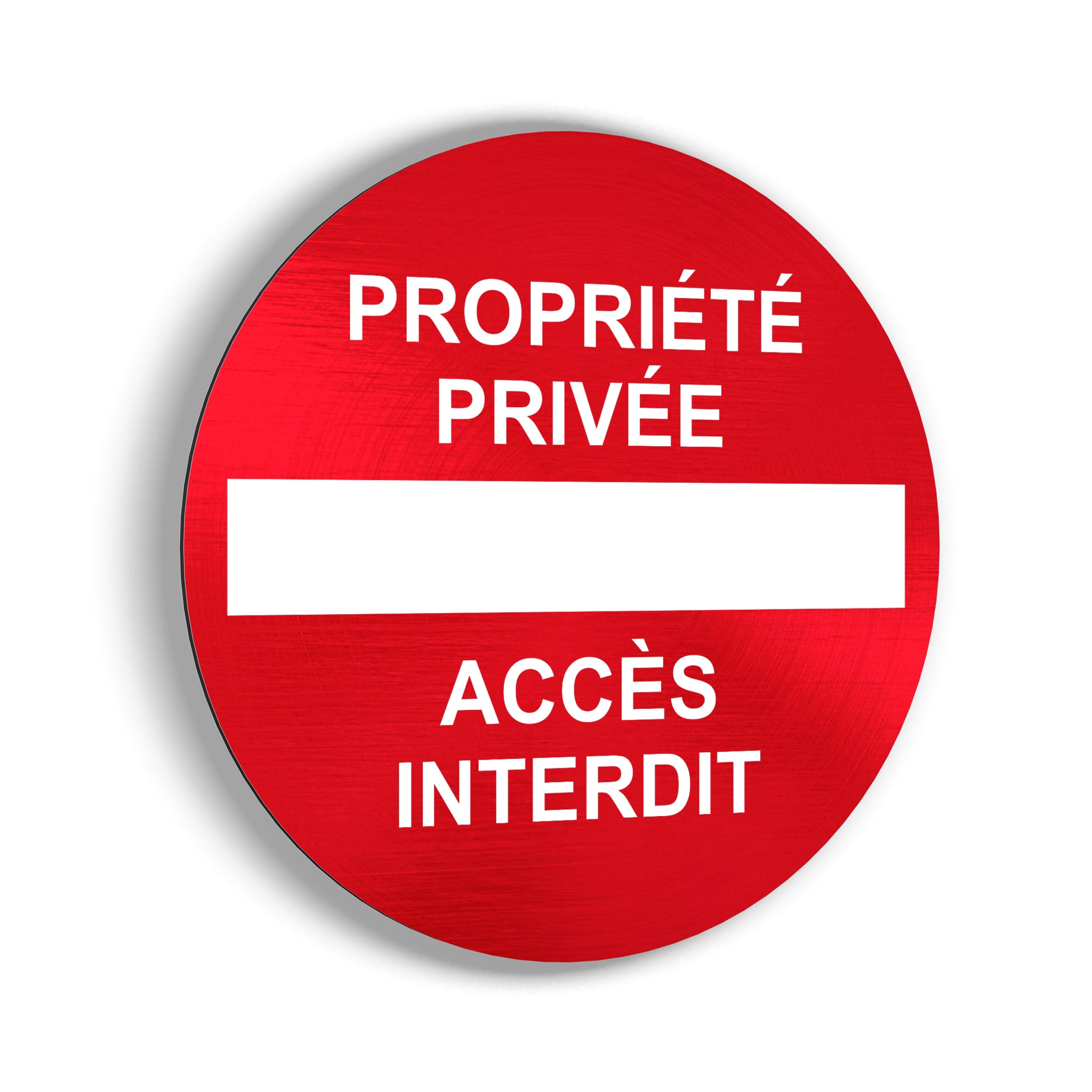 Panneaux rigides Propriété privée/Accès Interdit - Lot de 3 - Application sur Poteau, Mur, Porte de Garage - Ultra résistant - Aluminium (Pas PVC) - 20 cm