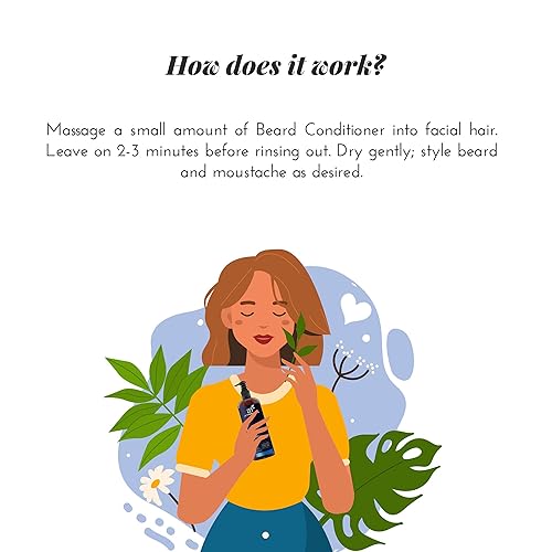 Miniatura 3 de Artnaturals Acondicionador profundo natural para barba - (8 onzas líquidas) - Infundido con aloe vera, árbol de té y aceite de jojoba
